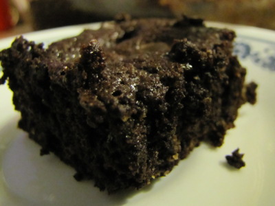 Dark chocolate brownie