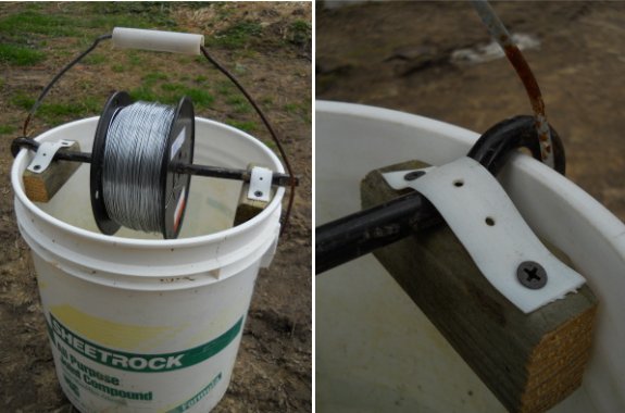 diy electric wire holder project 5 gallon bucket low budget and easy
