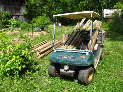 Hauling lumber