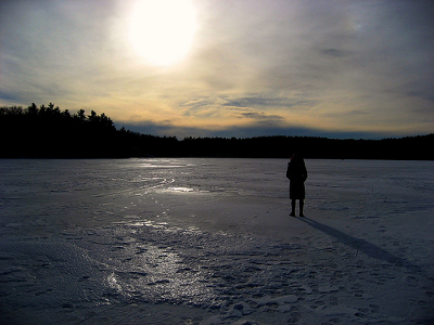 Frozen Walden Pond