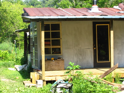 Porch shading house