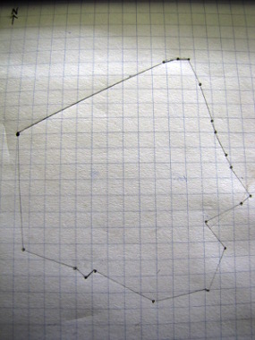 Graph paper property boundary