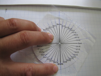 Homemade protractor