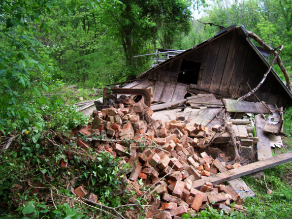 Pile of bricks