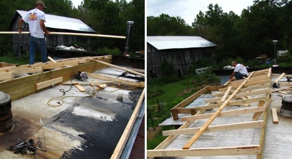 building a proper roof for our trailer