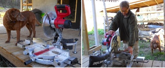 Lucy and the new Skil circular saw