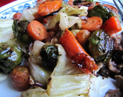 Roast fall vegetables