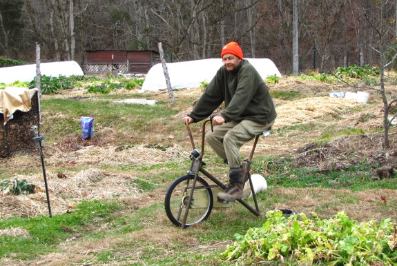 exercise biking in the garden?