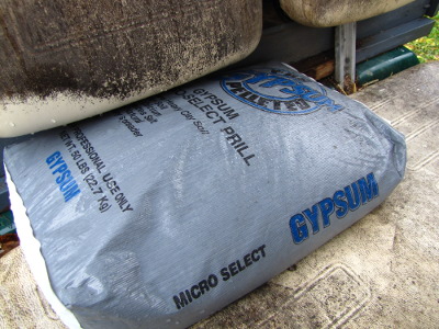 Bag of gypsum