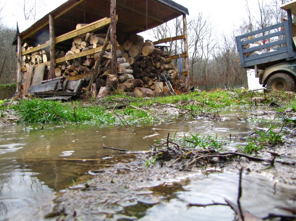 Waterlogged ground