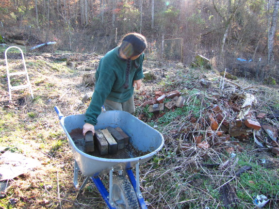 Gathering bricks