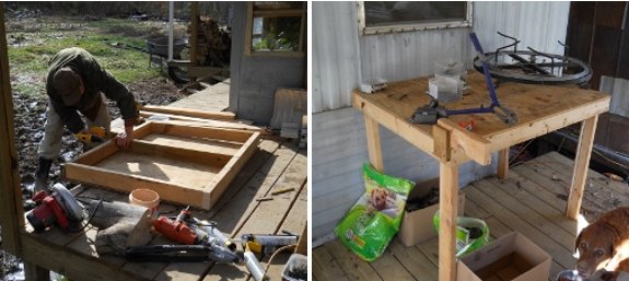 do it yourself work bench from 2x4's and plywood