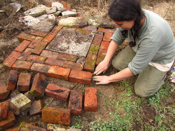 Putting down bricks