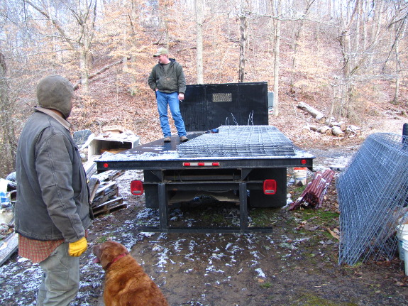 Unloading stock panels