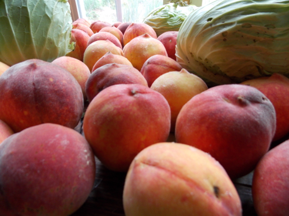 Ripening peaches