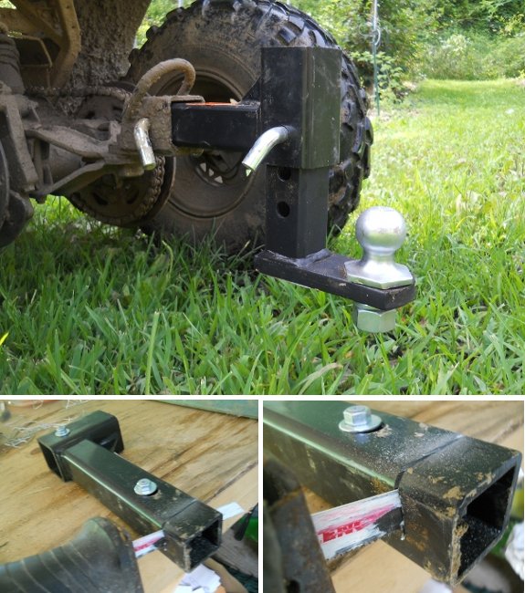 ATV hitch height adjuster