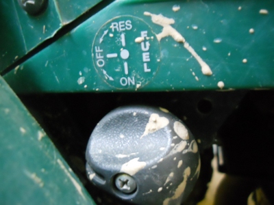 close up of ATV fuel switch