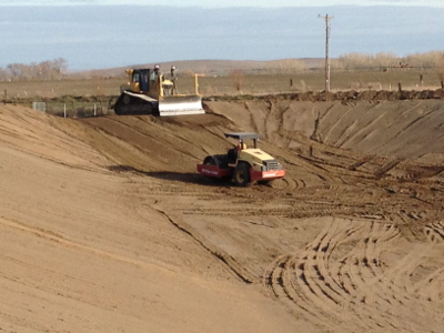 Compacting a pond