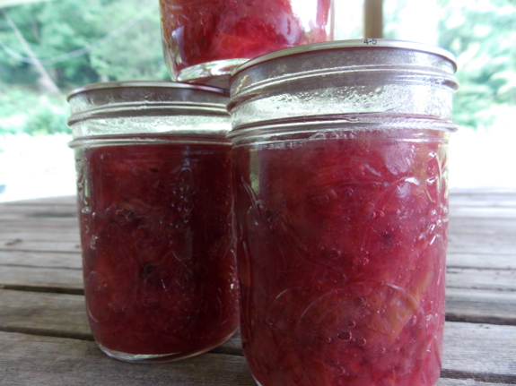 Blackberry-peach jam