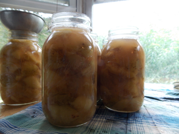 Canning peaches