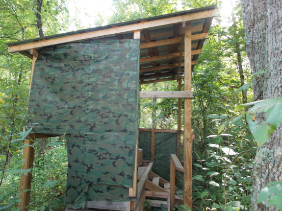 Open-air composting toilet