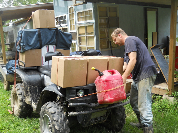 Loading up the ATV