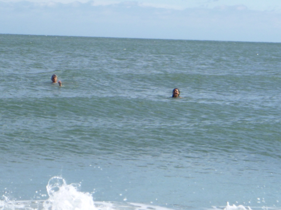 Swimming in the
ocean