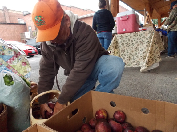 Half bushel of
apples