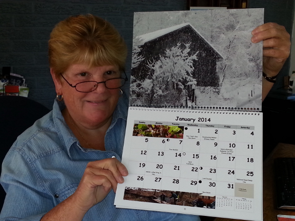 Jayne with calendar