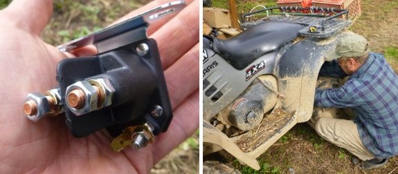 how to replace a bad solenoid on an ATV Polaris Sportsman 700