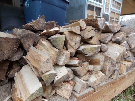 Split firewood