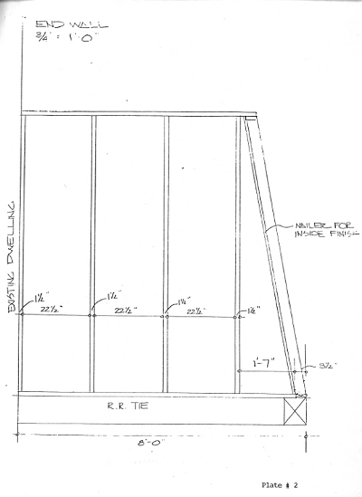 Sunroom end-wall diagram