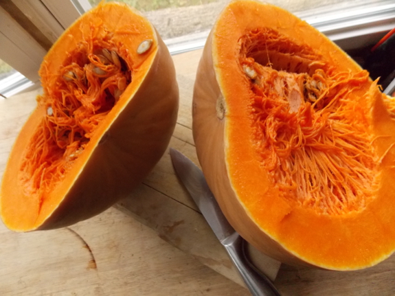 Pumpkin cutting board