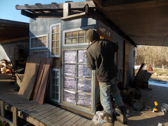 Boarding up windows