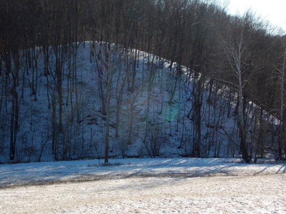 Snowy hillside