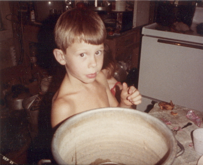 Joey in kitchen