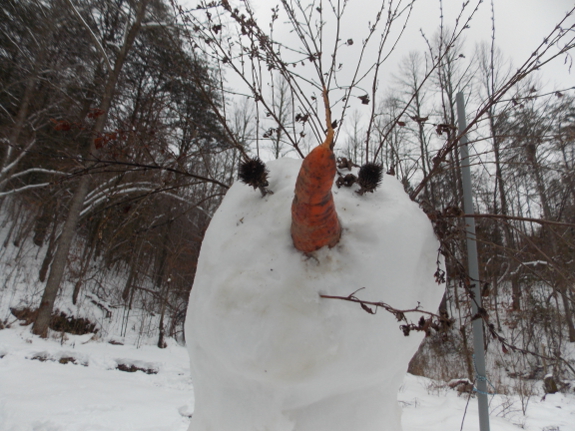 Garden snowman