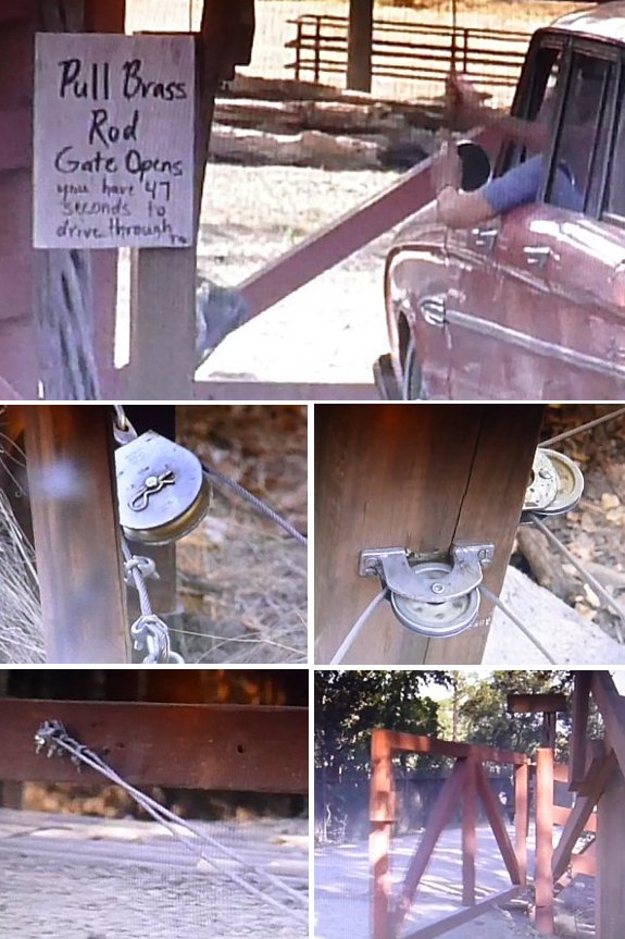 unpowered self opening mechanical gate opener