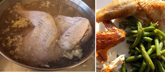 Brining heirloom chickens