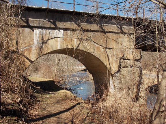 railroad bridge over the Boody trail in St Paul VA