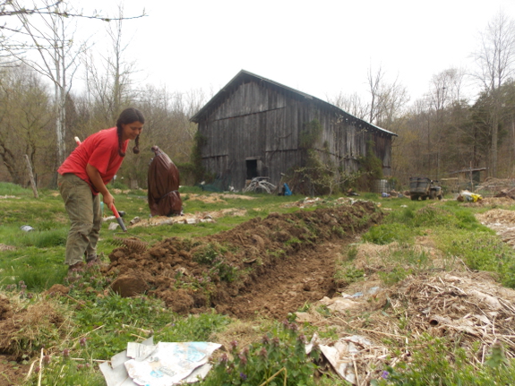 Raking a bed flat