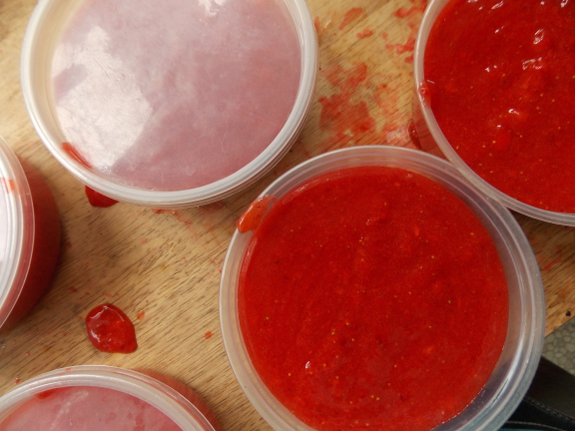 Strawberry freezer jam