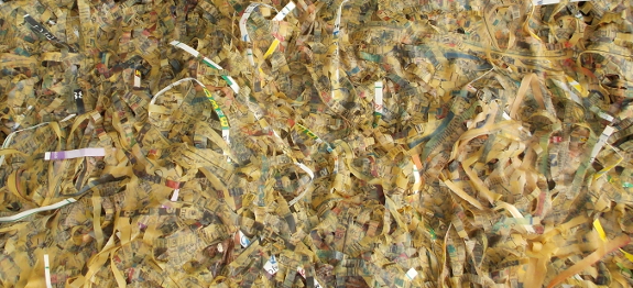 shredded paper mulch