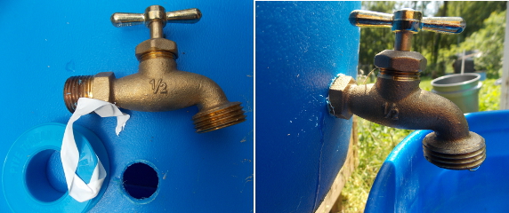 Rain barrel faucet