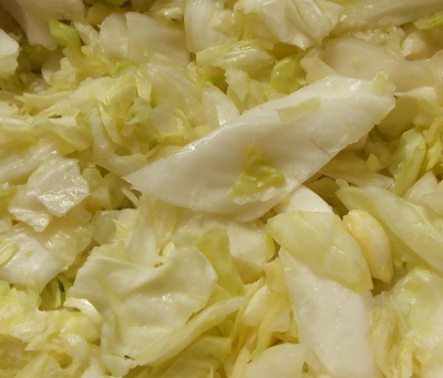 Chopped cabbage