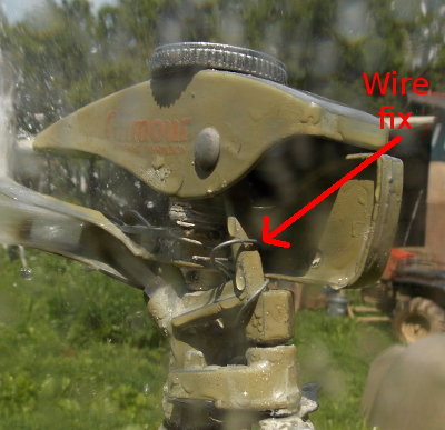 Wire sprinkler fix