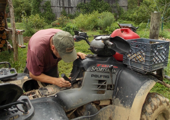 how to find an ATV fuel leak?