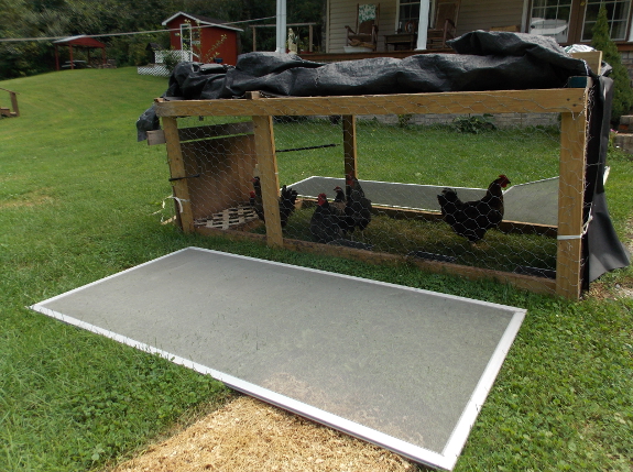 Chicken tractor predator protection