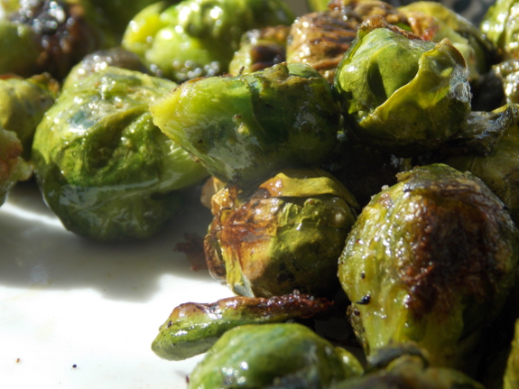 Roast brussels sprouts