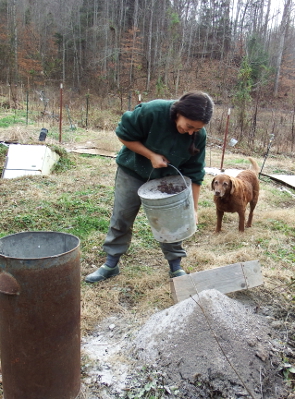 Sifting biochar